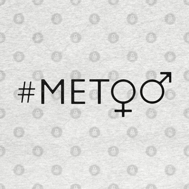 hashtag metoo - gender symbols - black by EDDArt